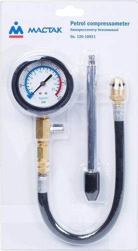Компрессометр бензиновый МАСТАК 120-10021 0-21 атм. (120-10021)